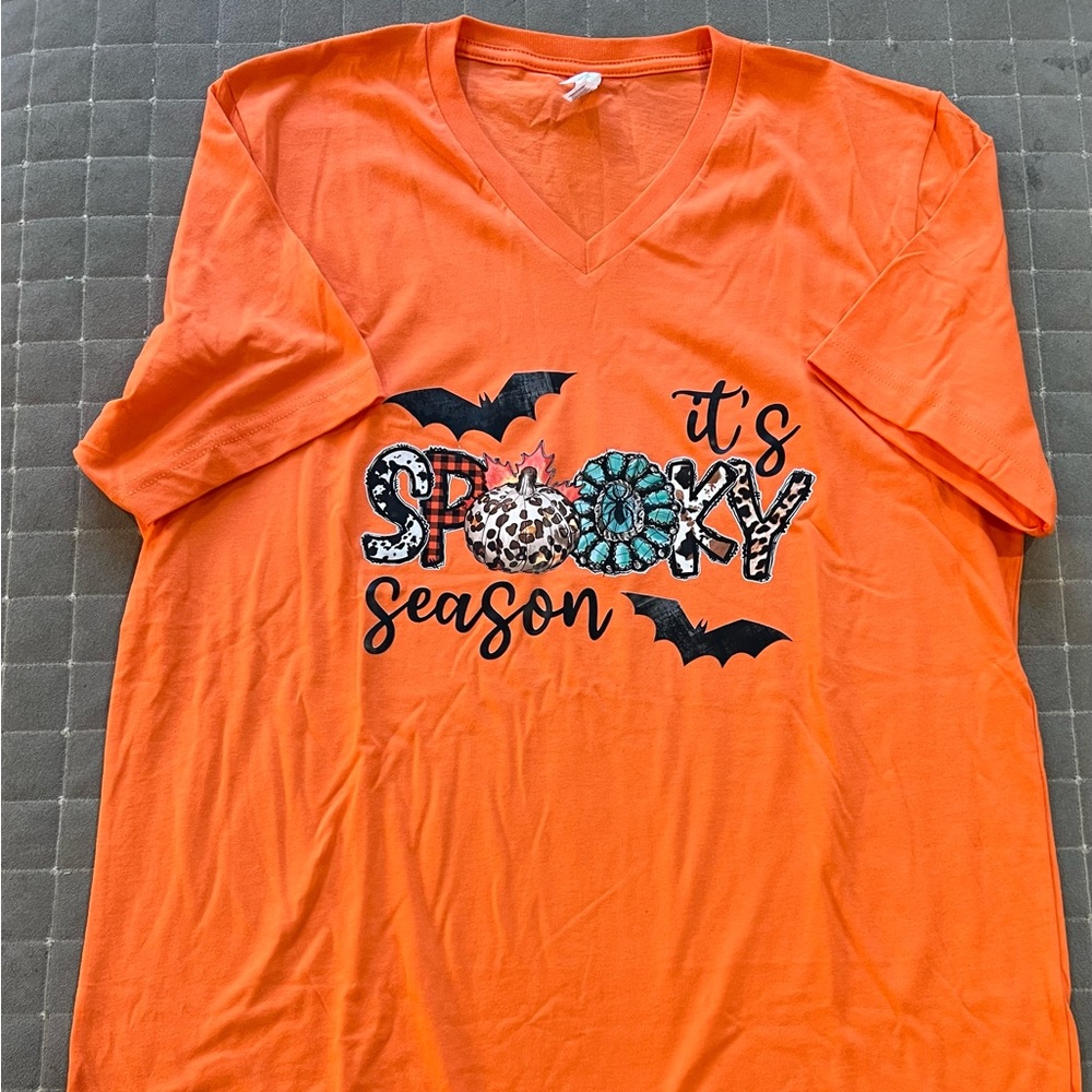 Women’s Spooky Season T Shirt - Size Large